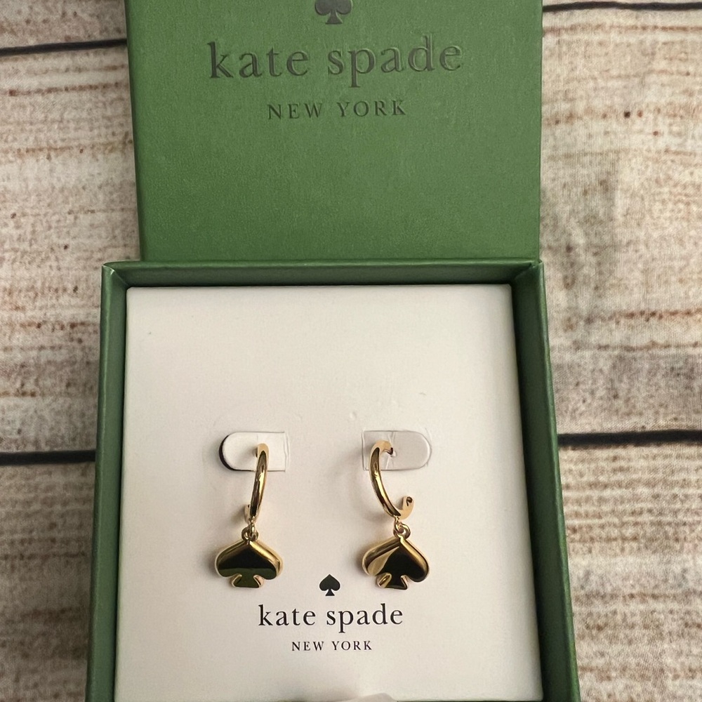 Kate Spade Gold Spade Charm Earrings